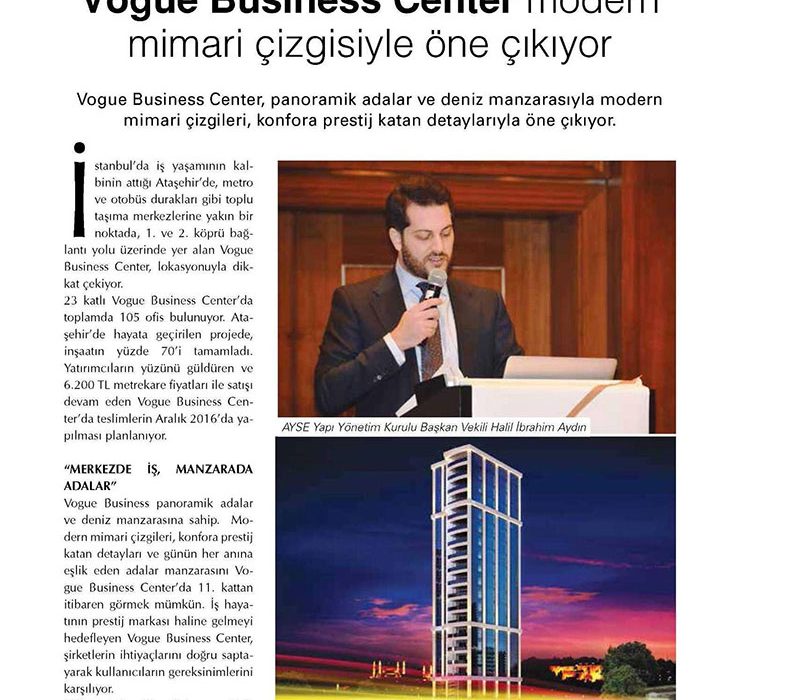 Modern mimari çizgisiyle öne çıkıyor